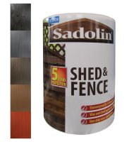 SADOLIN SHED & FENCE PROTECTION GREY SHADOW 5LTR