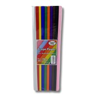 Crepe Paper 100% Stretch - Assorted 10pcs