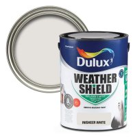 Weathershield Inisheer White Colour Swatch & 5L Paint Bucket