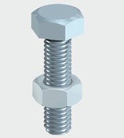 Hex Head Bolt & Nut M6 x 50mm Pack of 4