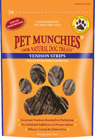 Pet Munchies Dog Treats - Venison Strips 75g x 8