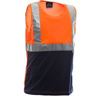 802002 Singlet, Microweave Breathable Fabric with Reflec