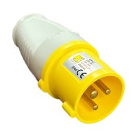 110V Site Plug (Standard) Yellow 16Amp