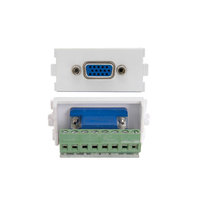 VGA socket with terminal