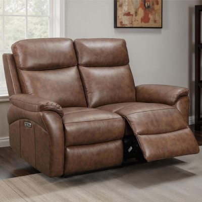 Nard 2 Seater Power Recliner - Brown
