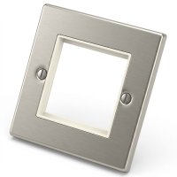 Stainless Steel 1 Gang 2 Module Euro Plate
