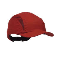 First Base 3 Classic Reduced Peak Bump Cap, Red