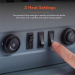 Warmlite Wingham 2kw Electric Double Door Fire Stove - Grey | WL46019G