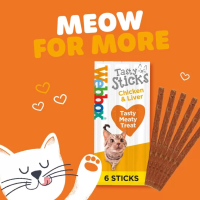 Webbox Cat Delight Tasty Sticks Chicken with Catnip 6x25x30g