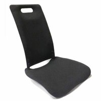 Rigid Chair Back Support in black provides both lumbar support and thoracic support.