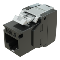 Kordz PRO Keystone RJ45 Socket Cat6 Black