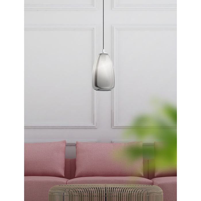 Eglo Alobrase Smoke Pendant Light