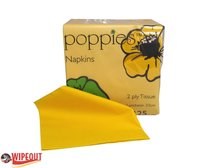 Yellow paper napkins