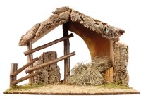 Nativity Shed/No Figures/LED Lights   (89958)