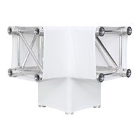 LEDJ White 3 Way 90 Degree Corner Quad Truss Sleeve/Sock