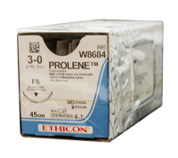 Johnson & Johnson 3-0 Prolene Sutures - 45cm x 12 26mm, 3/8 Circle, RC - DMI Dental Supplies Ireland - Next Day Delivery