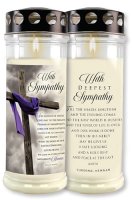 White Candle In Loving Memory 7 Days  (87550)