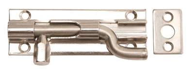 Necked Barrel Bolt Polished Chrome 102x25mm