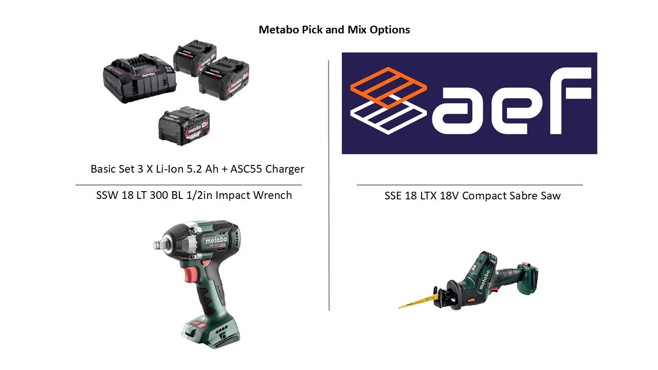Metabo Pick and Mix, SSW18LT300BL+ ST18LT130BL