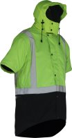 Oilskin D/N Short Sleeve Vest with Hood