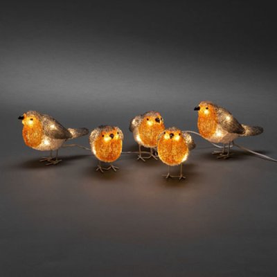 Acrylic Robins 5 Piece Set
