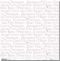 Pink Sweetie words Paper. 