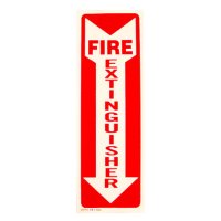 Fire Extinguisher Arrow, 4"W x 12"H, Vinyl