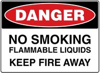 Flammable & No Smoking Sign - Available in Sign Material - PVC, ACM, ADHESIVE