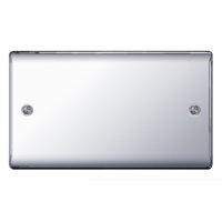 NEXUS POLISHED CHROME BLANK PLATE 2 GANG