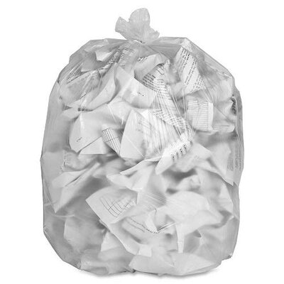 HEAVY DUTY CLEAR SQUARE BIN LINERS15x24x24"
