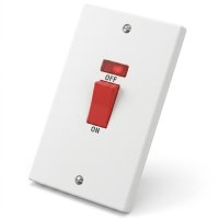 lincoln 2 gang cooker switch 45a
