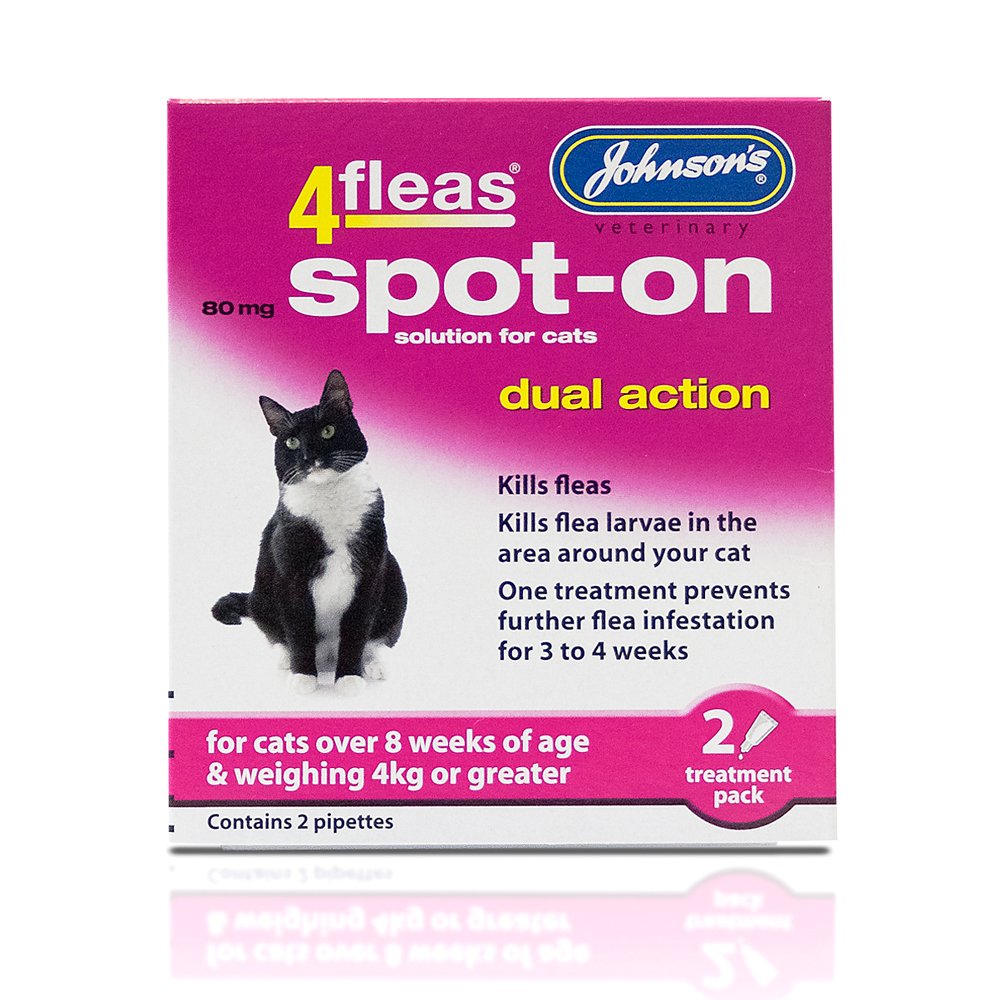 Johnsons 4Fleas Spot On Cat VMD 1x6