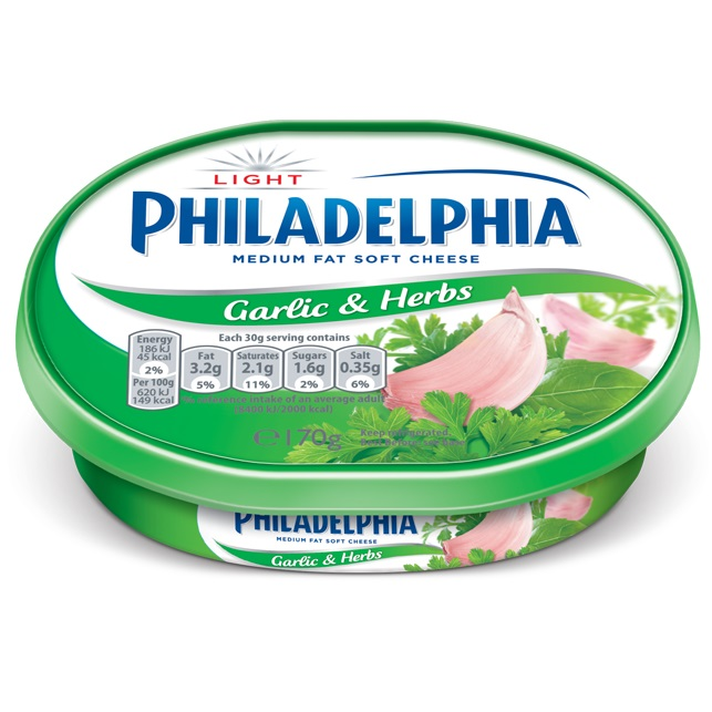 Philadelphia Spreadable Garlic & Herbs 165g cnfoods