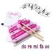 Pink Mouse wooden Xylophone