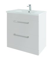 Rimini 800mm Floor Standing Unit & Basin � Gloss White