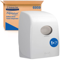 Aquarius™  Rolled Hand Towel Dispenser, White