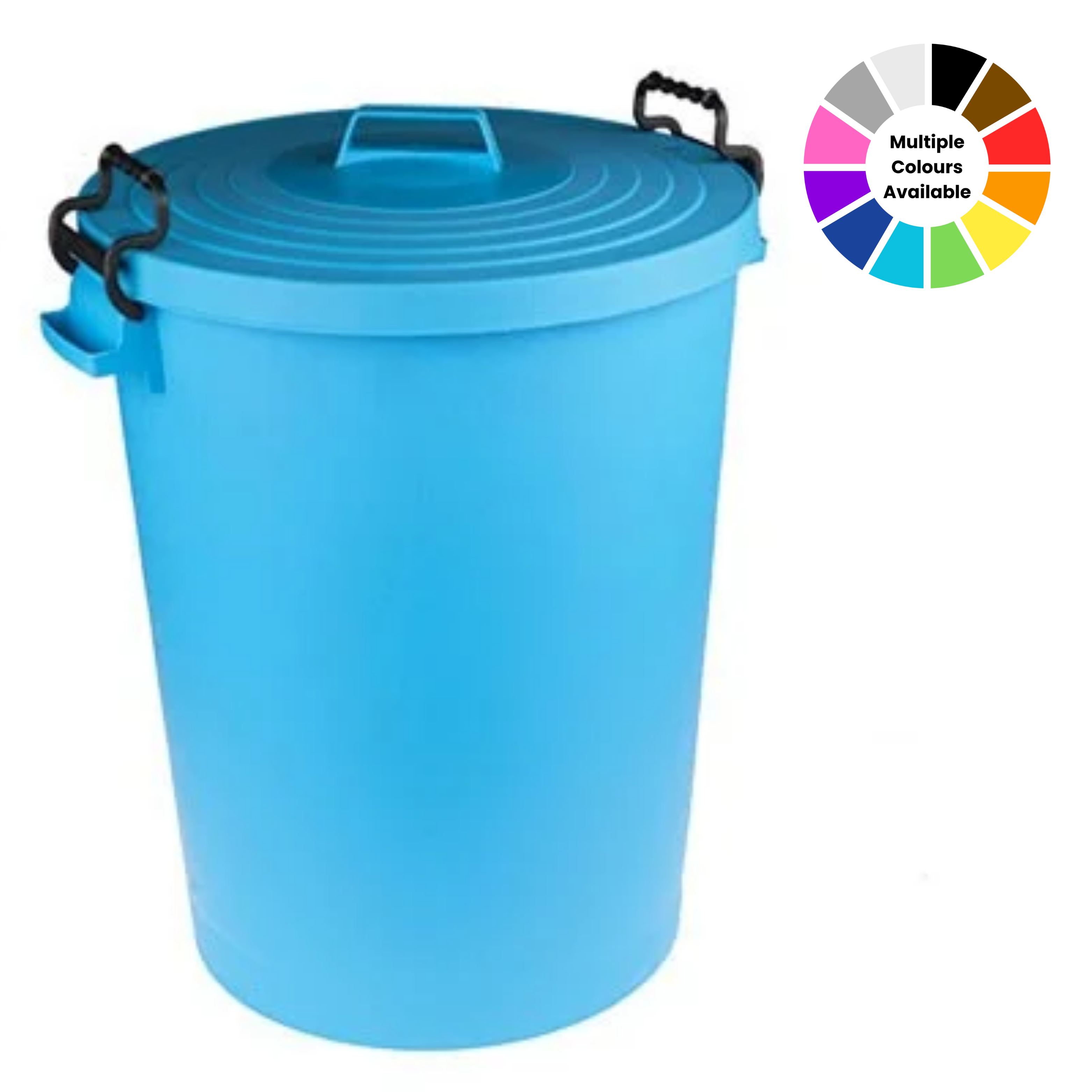 110 Litre Bin with Clip Lid, Blue