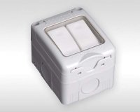 Evolec 2G 2W 10a IP55 Weatherproof Switch