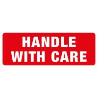Handle With Care Parcel Labels - 108mm x 79mm