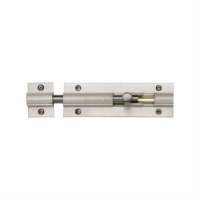 C1582 4-SN - HERITAGE BRASS DOOR BOLT STRAIGHT 4  X 1.25 SATIN N