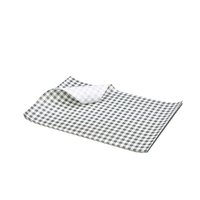 Greaseproof Paper Black Gingham Print 25 x 20cm pack of 1000