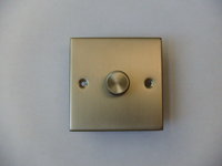400W 1 Gang 2 Way Dimmer Satin Chrome