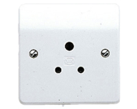 MK LOGIC PLUS 5 AMP 1 GANG FLUSH ROUND PIN SOCKET OUTLET