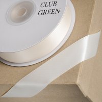 Double Sided Satin Ribbon Ivory - 3mm x 25m