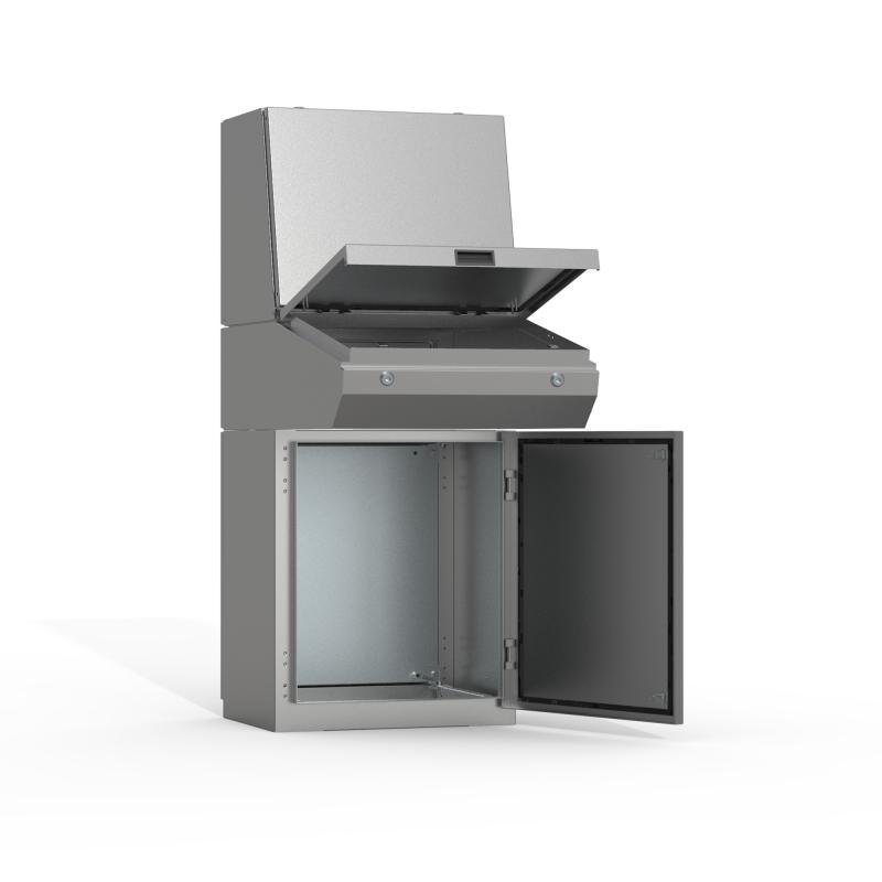 MPCS082 nVent Hoffman Desk console, 250x800x985, Combinable enclosure, no MP, Stainless 304, IP66