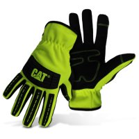 CAT Touchscreen Green Glove Moulded Finger & Thumb Protection Size 10 (XL)