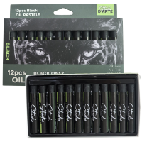Studio D'Arte Oil Pastels 12pcs - Black Only