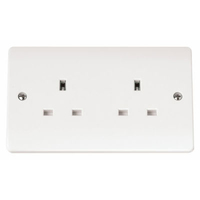 Click Mode 2 Gang 13A Socket Outlet Unswitched