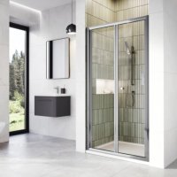 Tucker French 4mm Bifold Door Chrome 1000mm