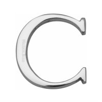 C1565-2-C-PC - Heritage Brass Alphabet C Pin Fix 51mm (2) Polished Chrome Finish